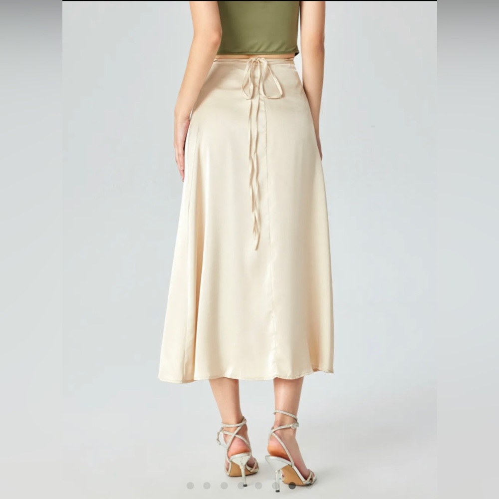 Cider Cream Wrap Skirt Size L